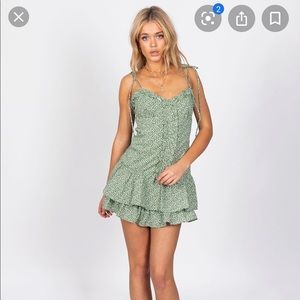Princess Polly Hey Oh Mini Dress Green